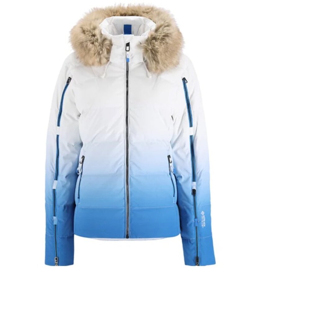 Spyder Women's Falline GTX Infinium Down Jacket - White and Blue